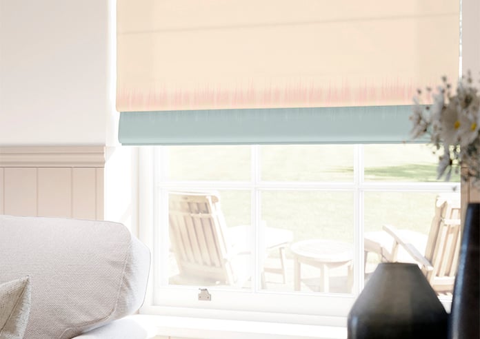 Petal & Block Monsoon Mist, Dhara - Roman Blind - Image 5